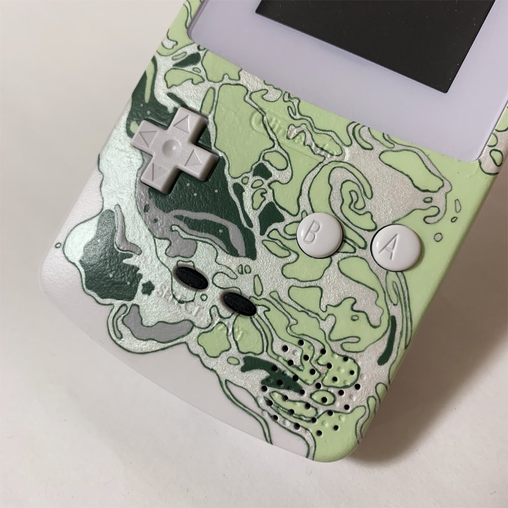 Custom Gameboy Color case Milky forest