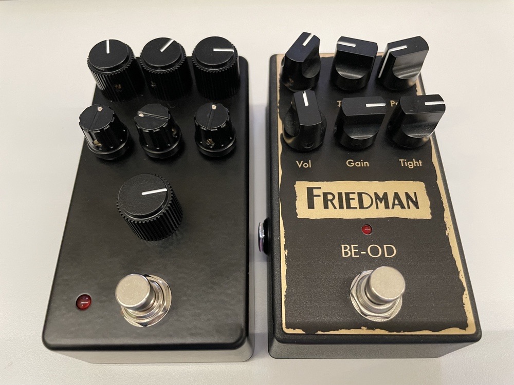 Aion FX Tempest next to the Friedman BE-OD.